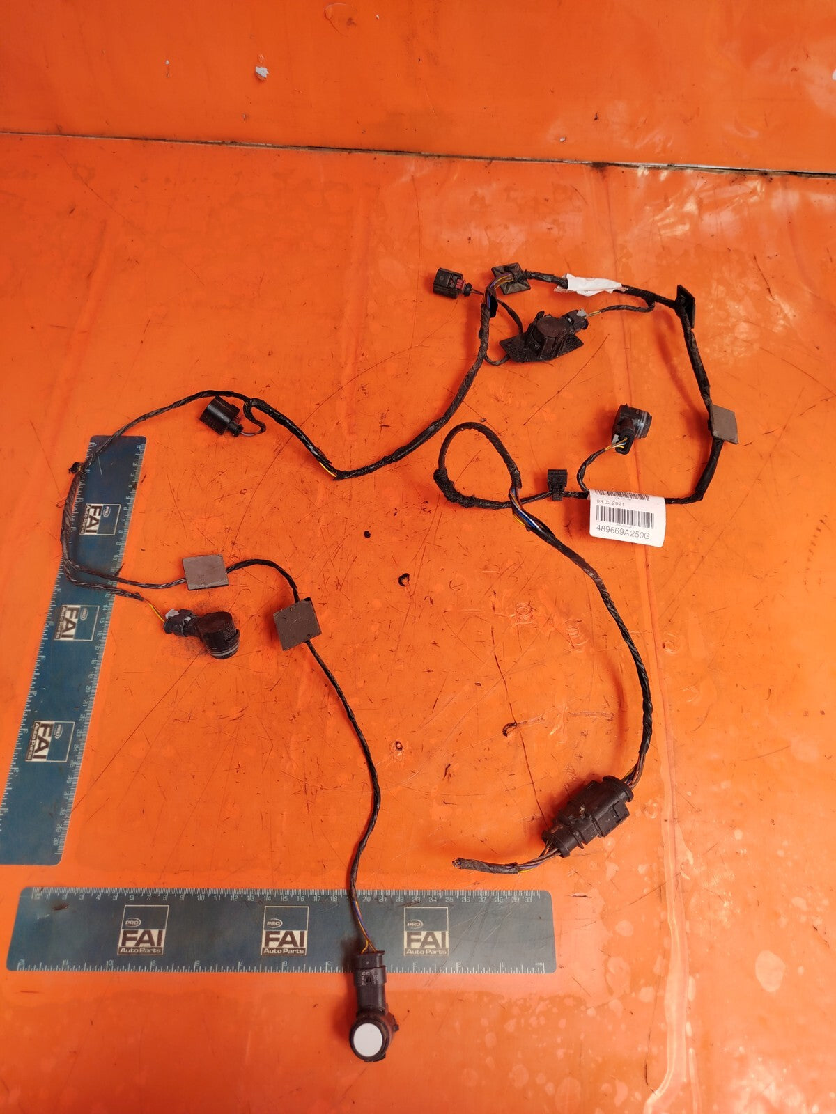 ✅2021 VW POLO MATCH 1.0P REAR BUMPER WIRING & SENSORS 2G0971104 + WARRANTY A214 - Image 1