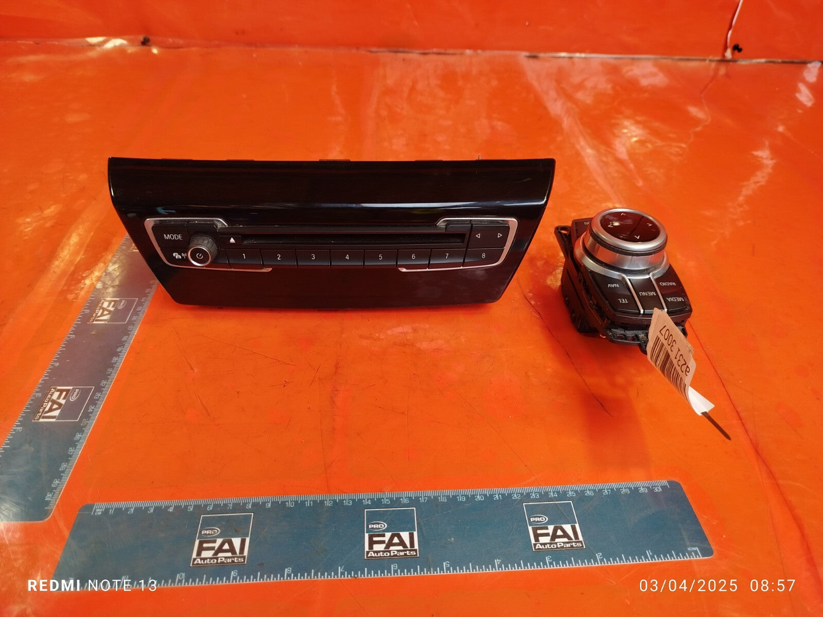 ✅BMW F45 216D 1.5 DIESEL 2017 CD PLAYER SWITCH CONTROL PANEL 9371455 6829087 - Image 1