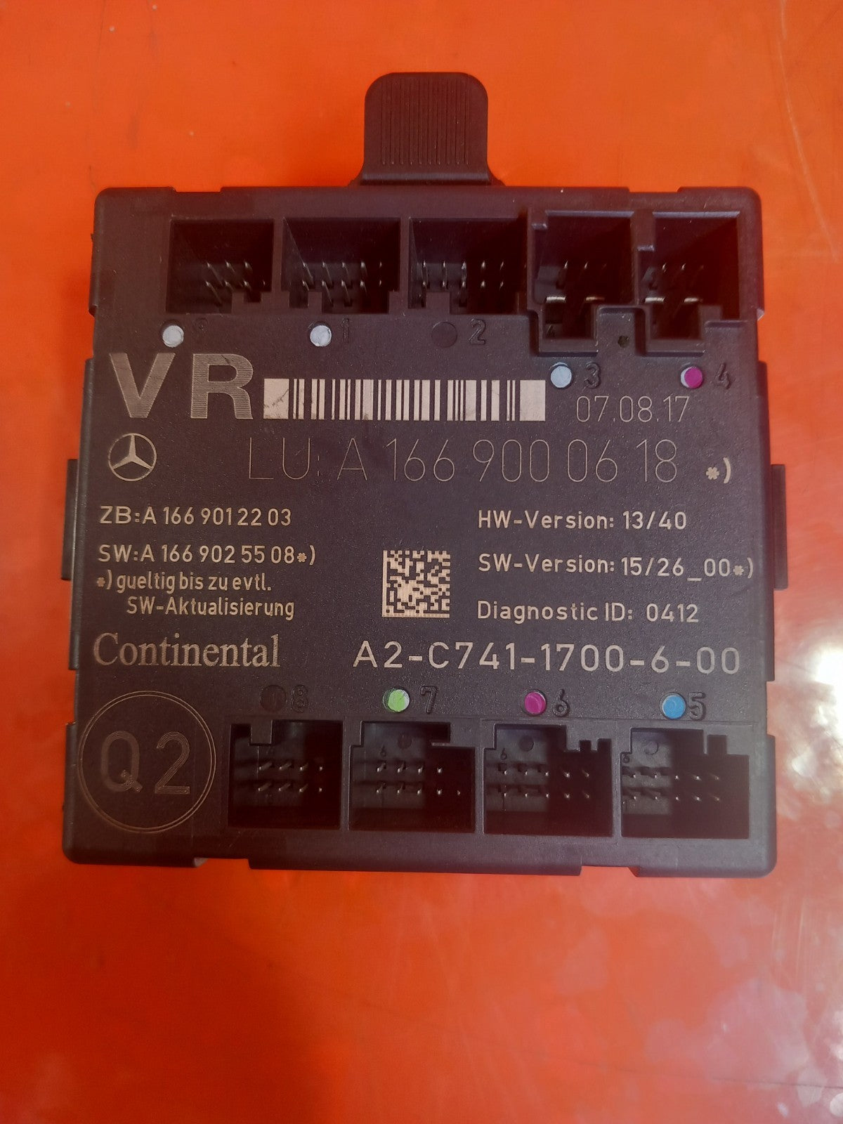 Mercedes W176 W117 W246 Front Right Door Control Module A1669000618 Warranty xAA - Image 2