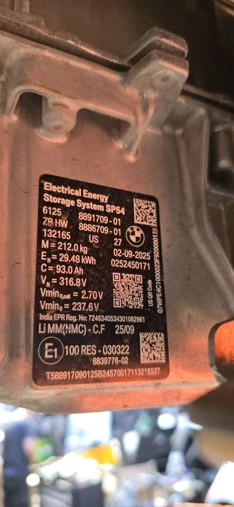BMW X5 G05 3.0 Petrol 2025 High Voltage Hybrid Battery Pack 8891709 8886709 A398 - Image 7