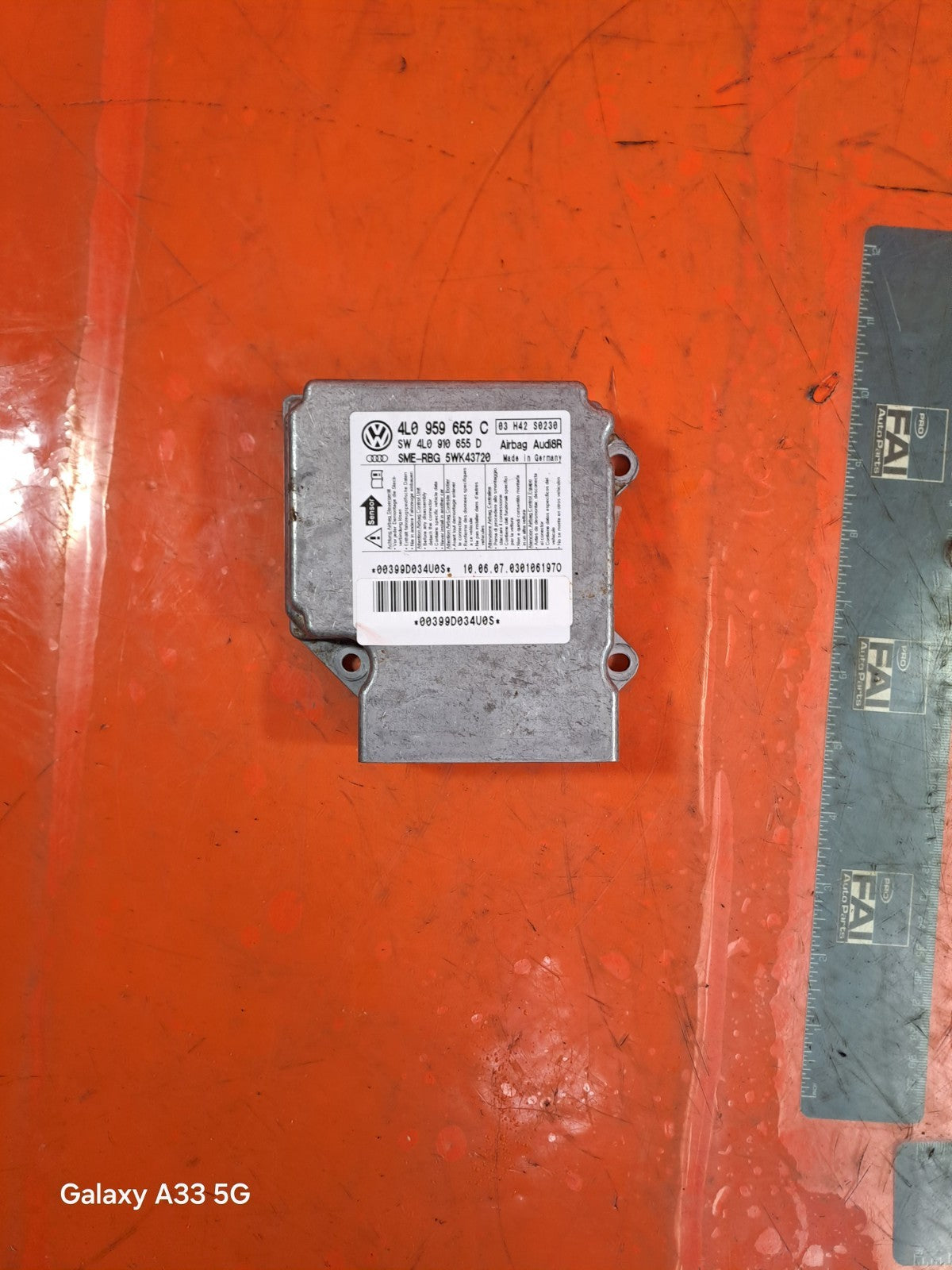 ✅2007 AUDI Q7 4L 3.0D AIRBAG CONTROL MODULE UNIT 4L0959655C + WARRANTY A295 - Image 3