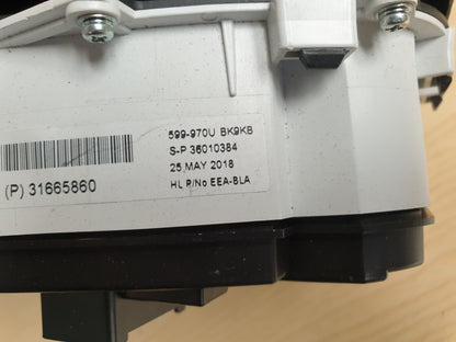 Volvo V40 2016 1.5P Auto Instrument Cluster Speedometer 31665860 X00 - Image 9