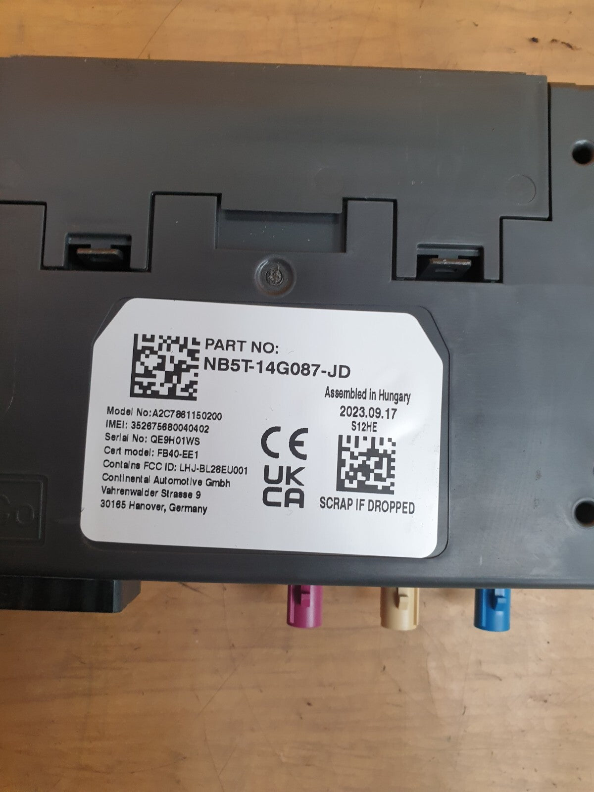 ✅2023 FORD PUMA MK2 VOICE CONTROL MODULE NB5T-14G087-JD + WARRANTY A179 - Image 10
