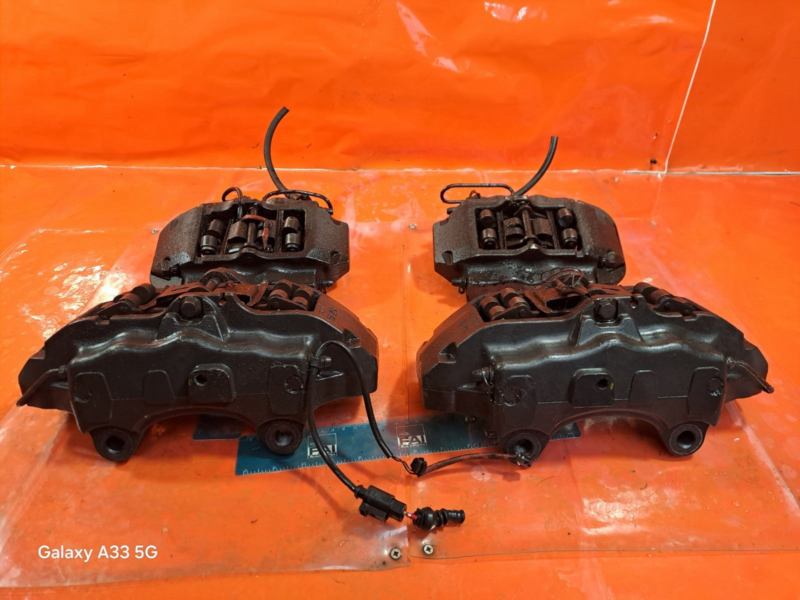 ✅AUDI Q7 S LINE QUATTRO 3.0 DIESEL 2009 FRONT & REAR BRAKE CALIPERS SET Warranty - Image 4