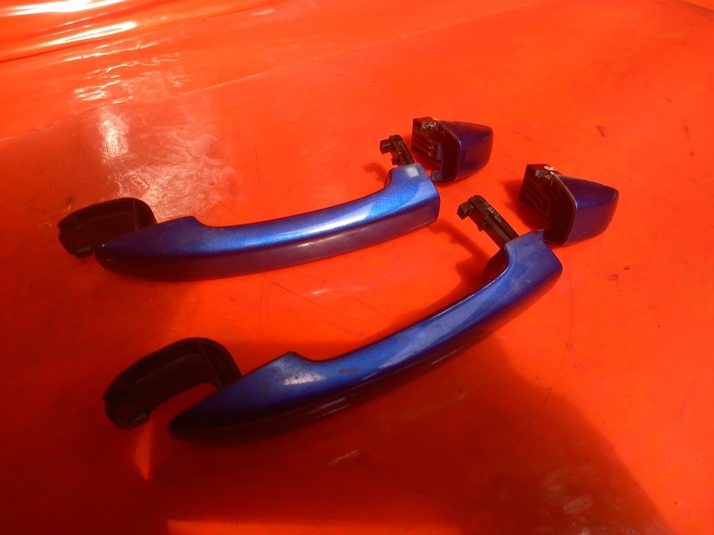 Renault Captur 1.6 Petrol 2023 Front Door Exterior Handles Pair Blue/Grey A392 - Image 8