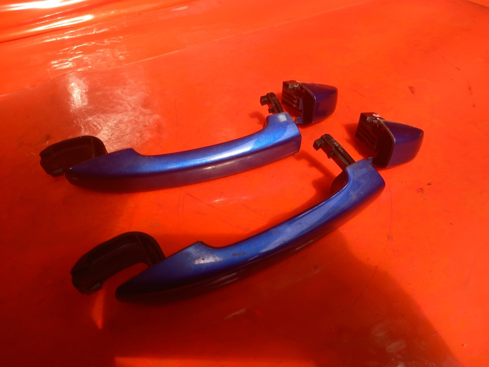 Renault Captur 1.6 Petrol 2023 Front Door Exterior Handles Pair Blue/Grey A392 - Image 8