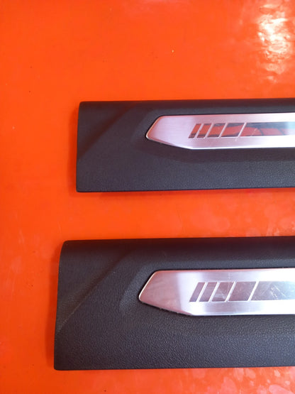 2020 BMW 2 Series F44 M Sport Front Door Sill Step Trim Pair 7489947 A386 - Image 2