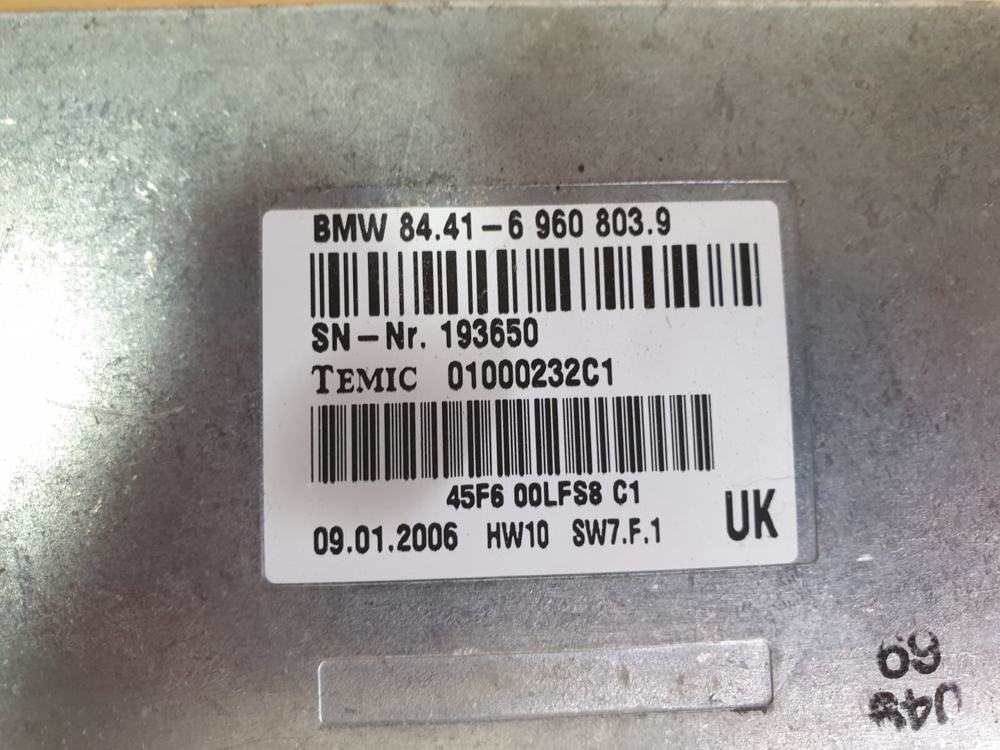 BMW 750Li E66 4.8 PETROL 2006 VOICE INPUT ECU CONTROL UNIT 6960803 Warranty A208 - Image 4