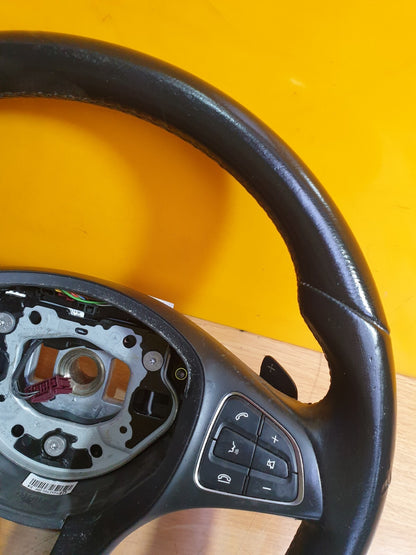 ✅Mercedes C Class W205 2016 Leather Steering Wheel A0004605003 + Warranty A123 - Image 4