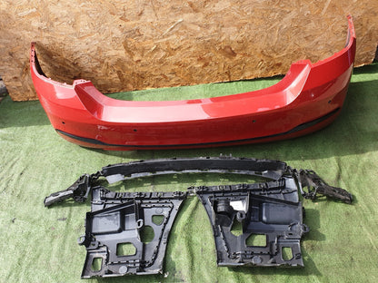 BMW 4 SERIES F33 420D SPORT 2.0 DIESEL 2018 REAR BUMPER RED & BRACKET SET A165 - Image 1