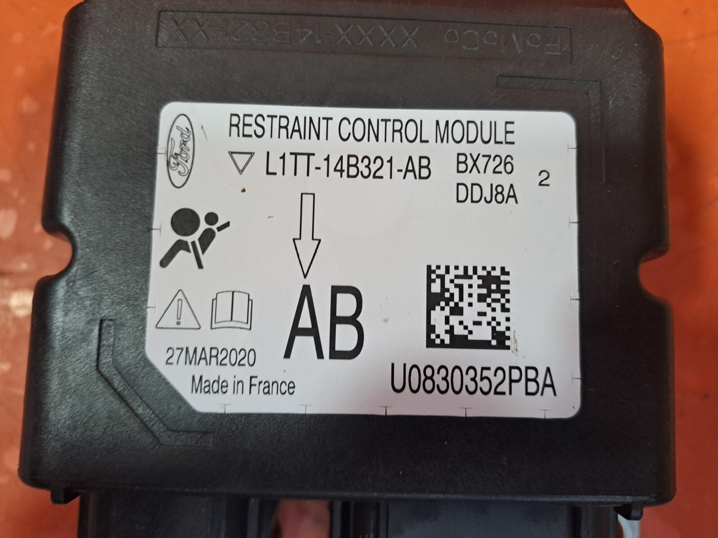 ✅FORD PUMA ST-LINE 1.0 PETROL 2020 AIRBAG CONTROL MODULE ECU L1TT14B321AB A252 - Image 5