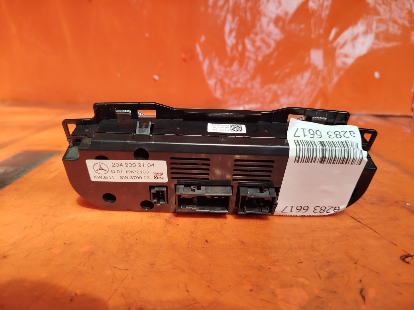 ✅2011 MERCEDES C CLASS W204 HEATER CLIMATE CONTROL PANEL A2049009104 + WARRANTY - Image 5