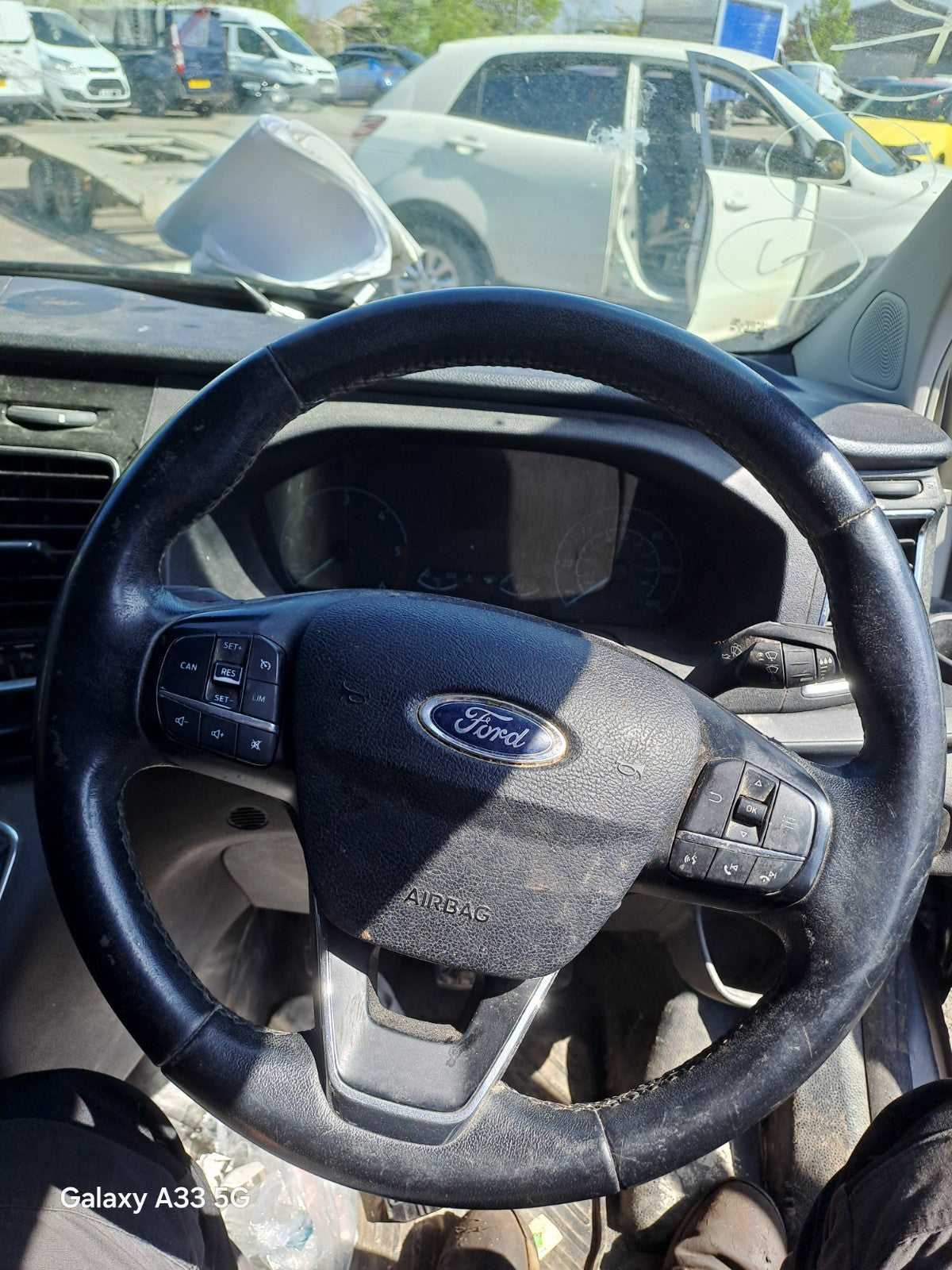 ✅2019 Ford Transit Custom Steering Wheel w/o Abag JK21-3600-GC + Warranty A383 - Image 1