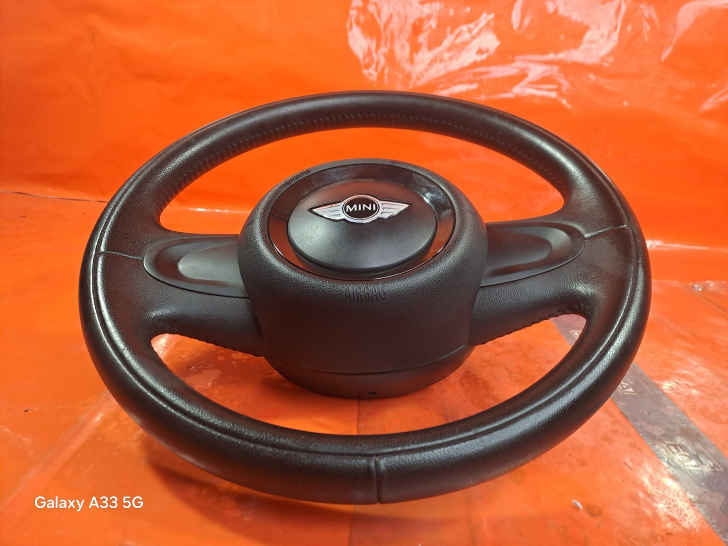 ✅MINI COUNTRYMAN ONE D MK3 2013 MULTIFUNCTIONAL LEATHER STEERING WHEEL A304 - Image 5