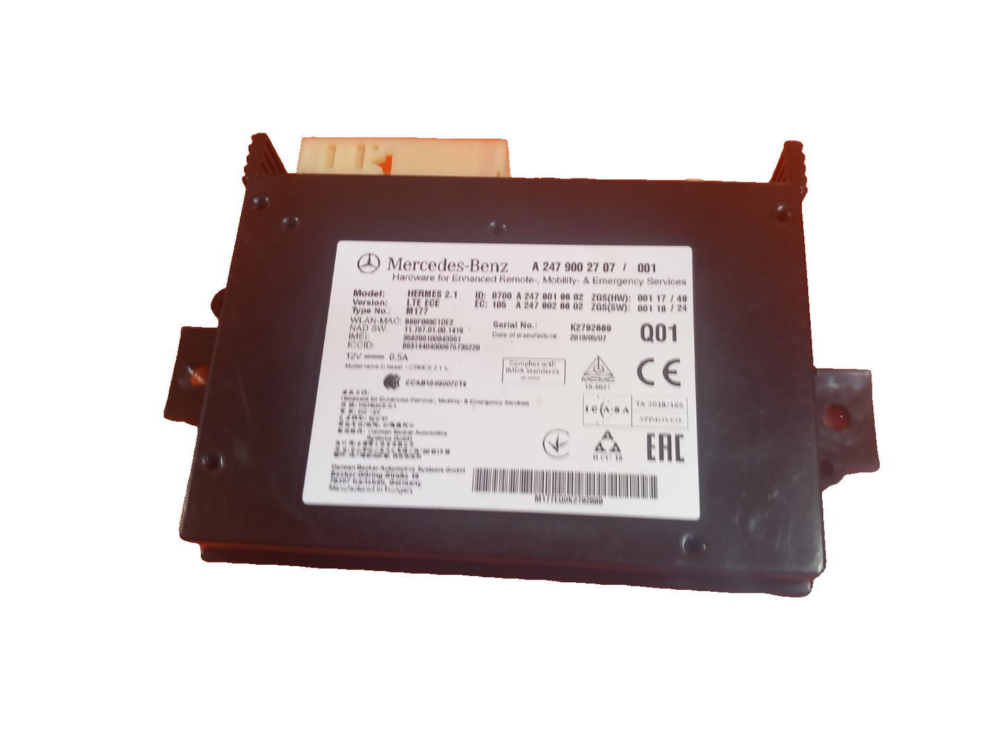 Mercedes W177 W247 W167 2018-2022 Wifi Control Module A2479002707 Warranty xAA - Image 1