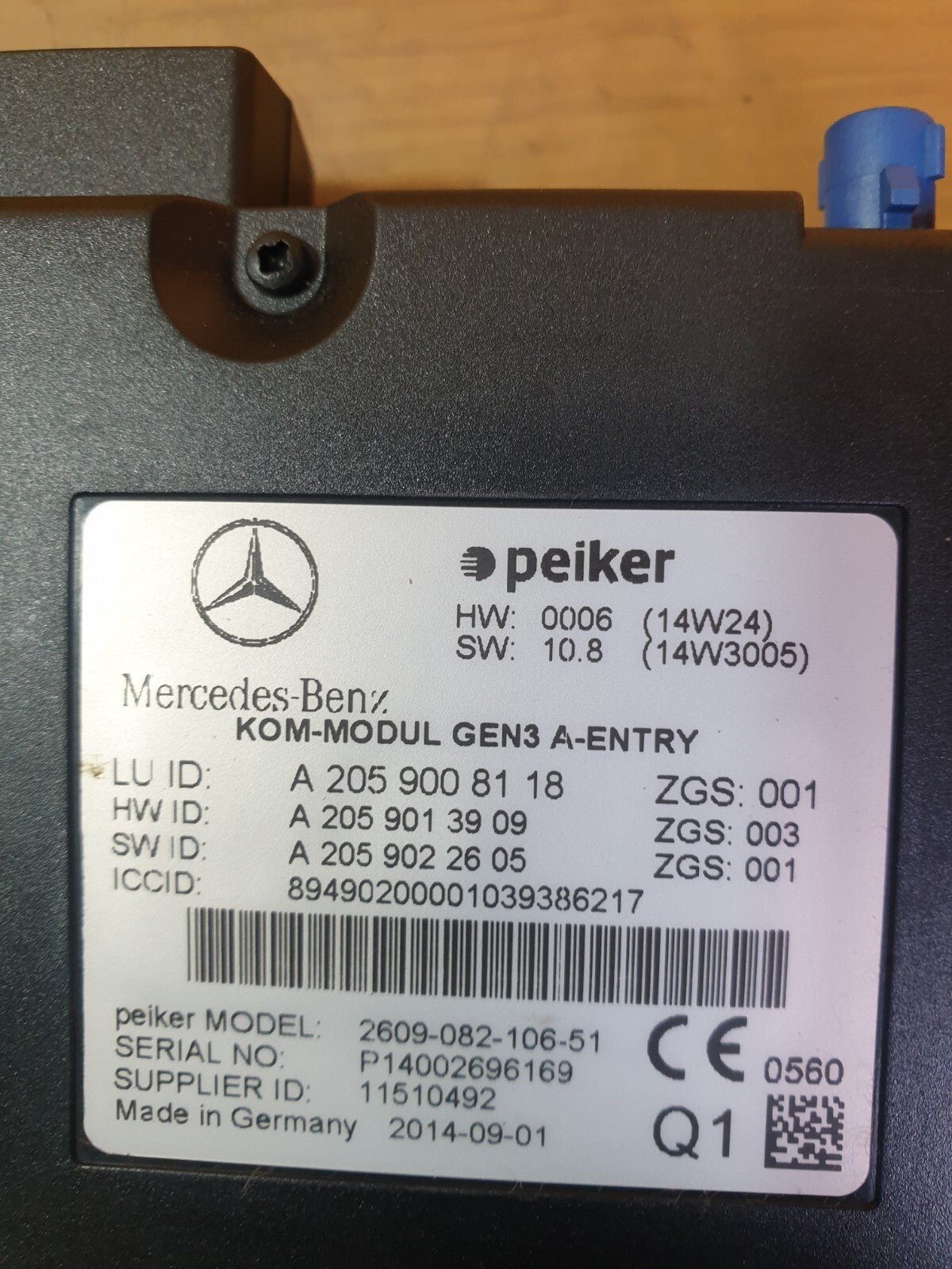 ✅MERCEDES W205 C220 2.1 DIESEL 2014 COMMUNICATION CONTROL MODULE ECU A2059008118 - Image 8