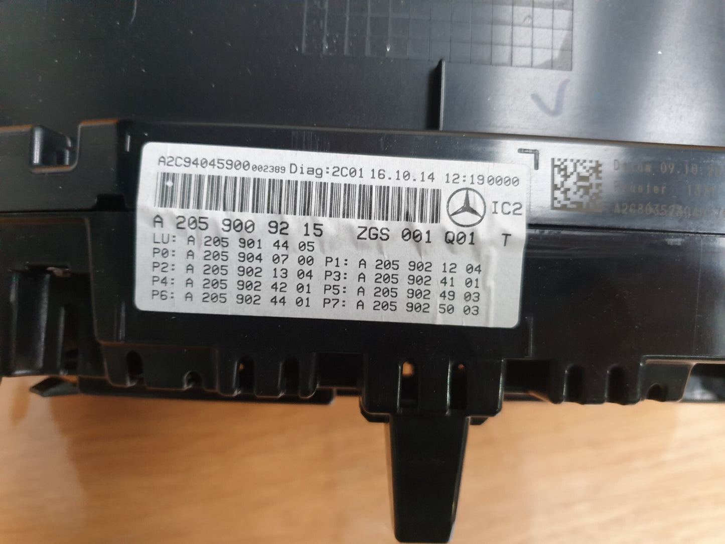 ✅2014 MERCEDES C CLASS W205 2.1D SPEEDOMETER INSTRUMENT CLUSTER A2059009215 A084 - Image 11