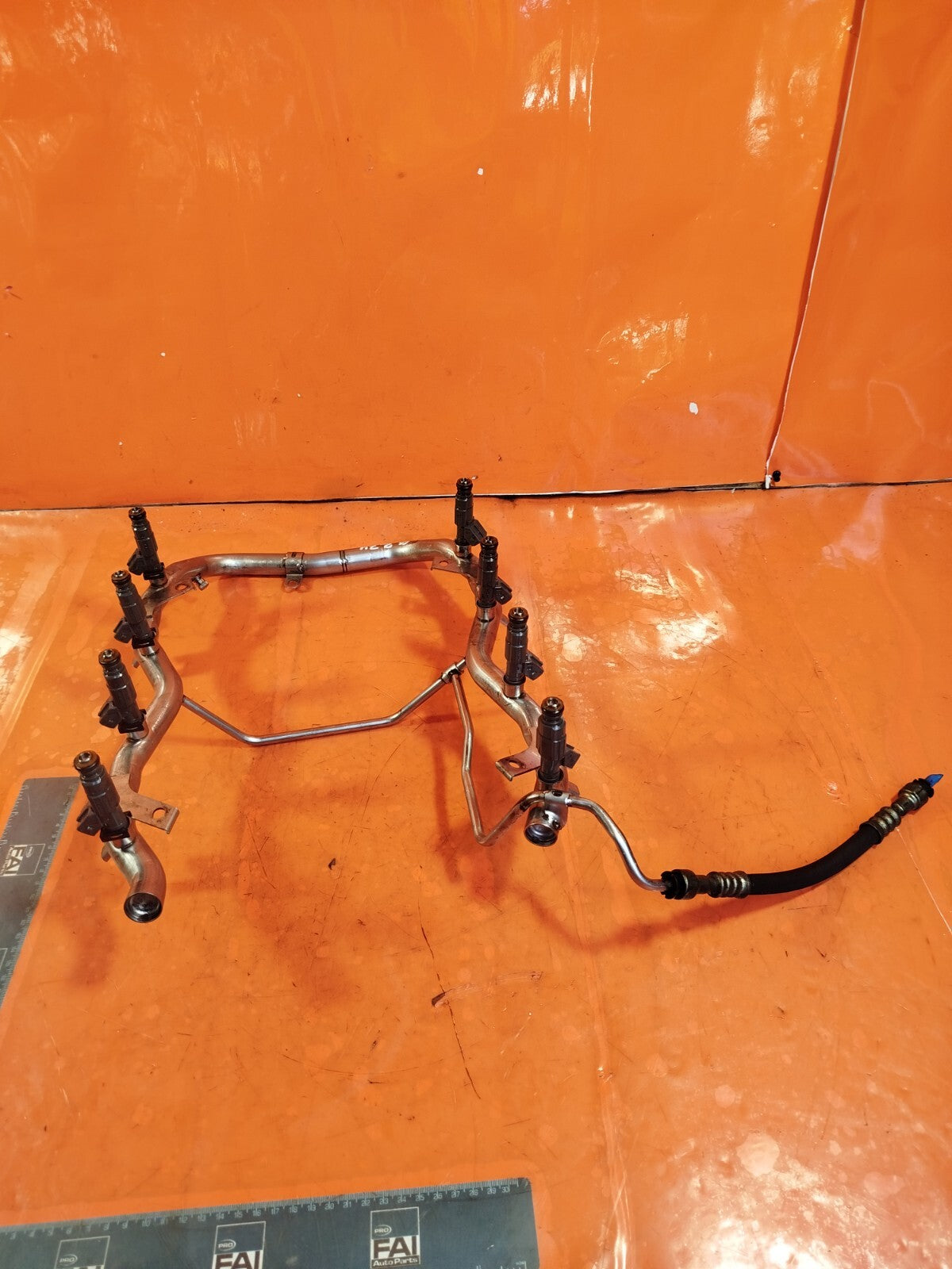 ✅2005 RANGE ROVER VOGUE L322 4.4P FUEL INJECTOR RAIL 1437443 + WARRANTY A274 - Image 3