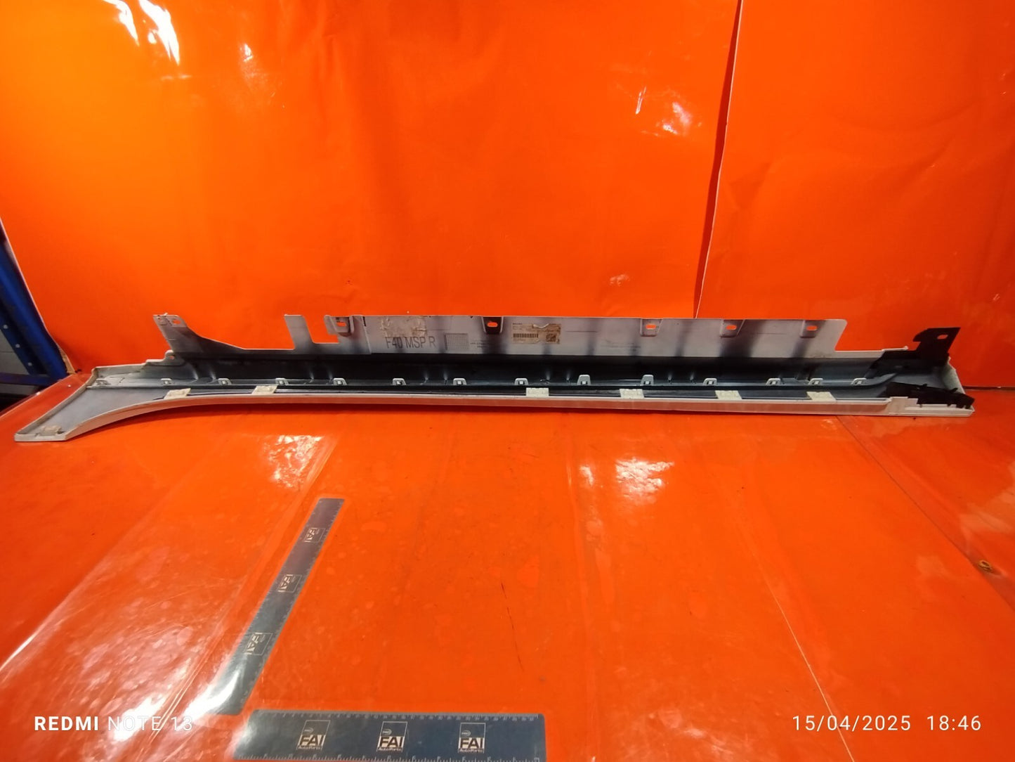 2023 BMW 1 Series F40 Right Side Skirt White 8072574 scratches Warranty A151 - Image 10