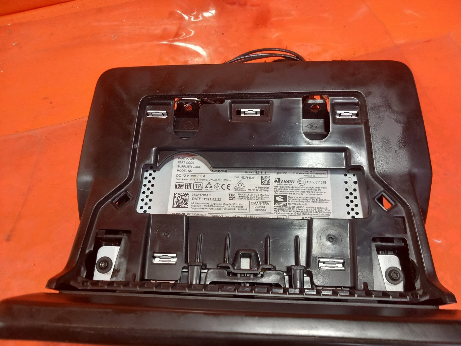 2024 Dacia Jogger Multimedia Display Screen Head Unit 280217051R A391 - Image 8