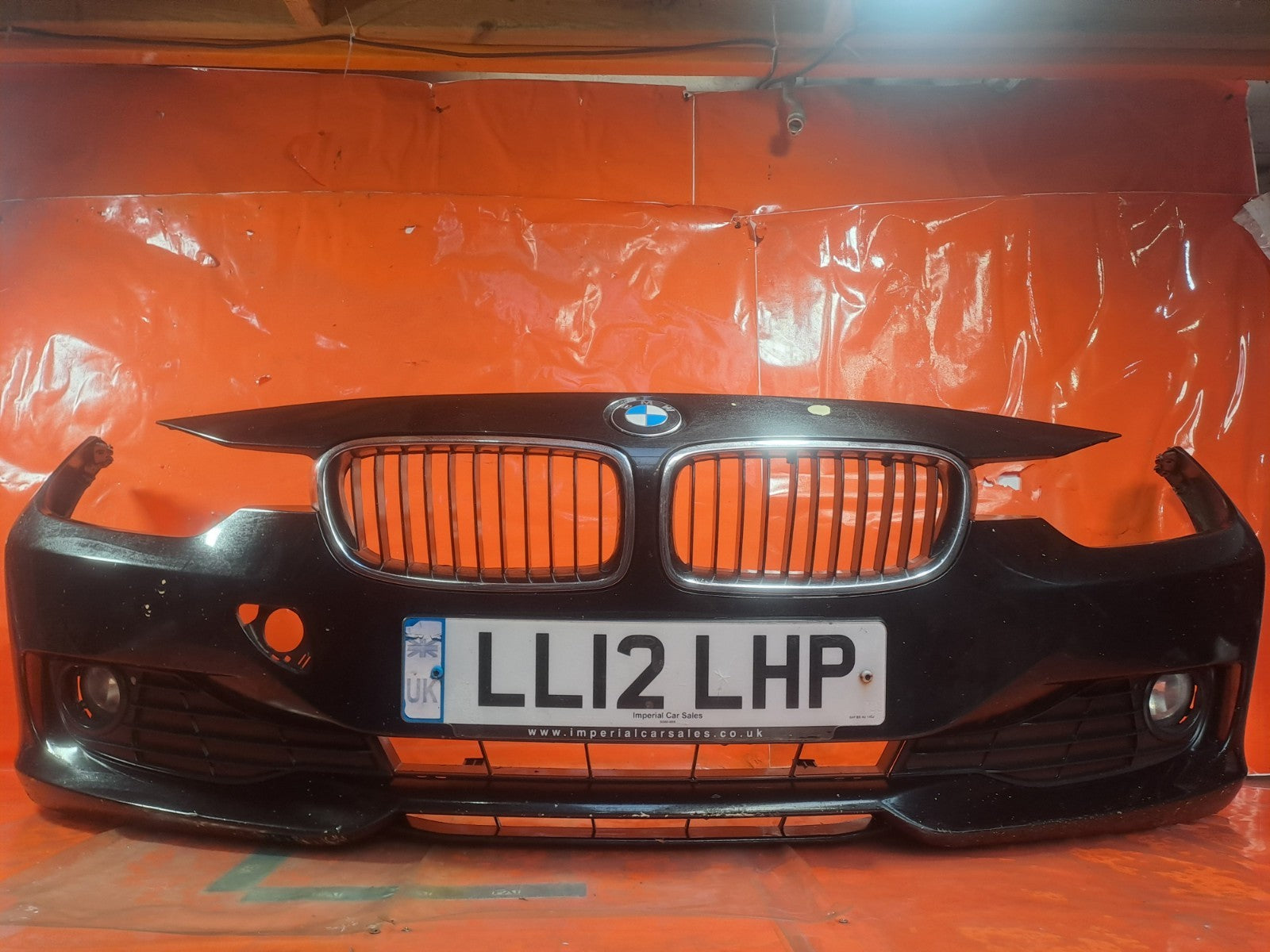 ✅BMW 3 SERIES F30 320D 2.0 DIESEL 2012 FRONT BUMPER BLACK Warranty A321 - Image 3