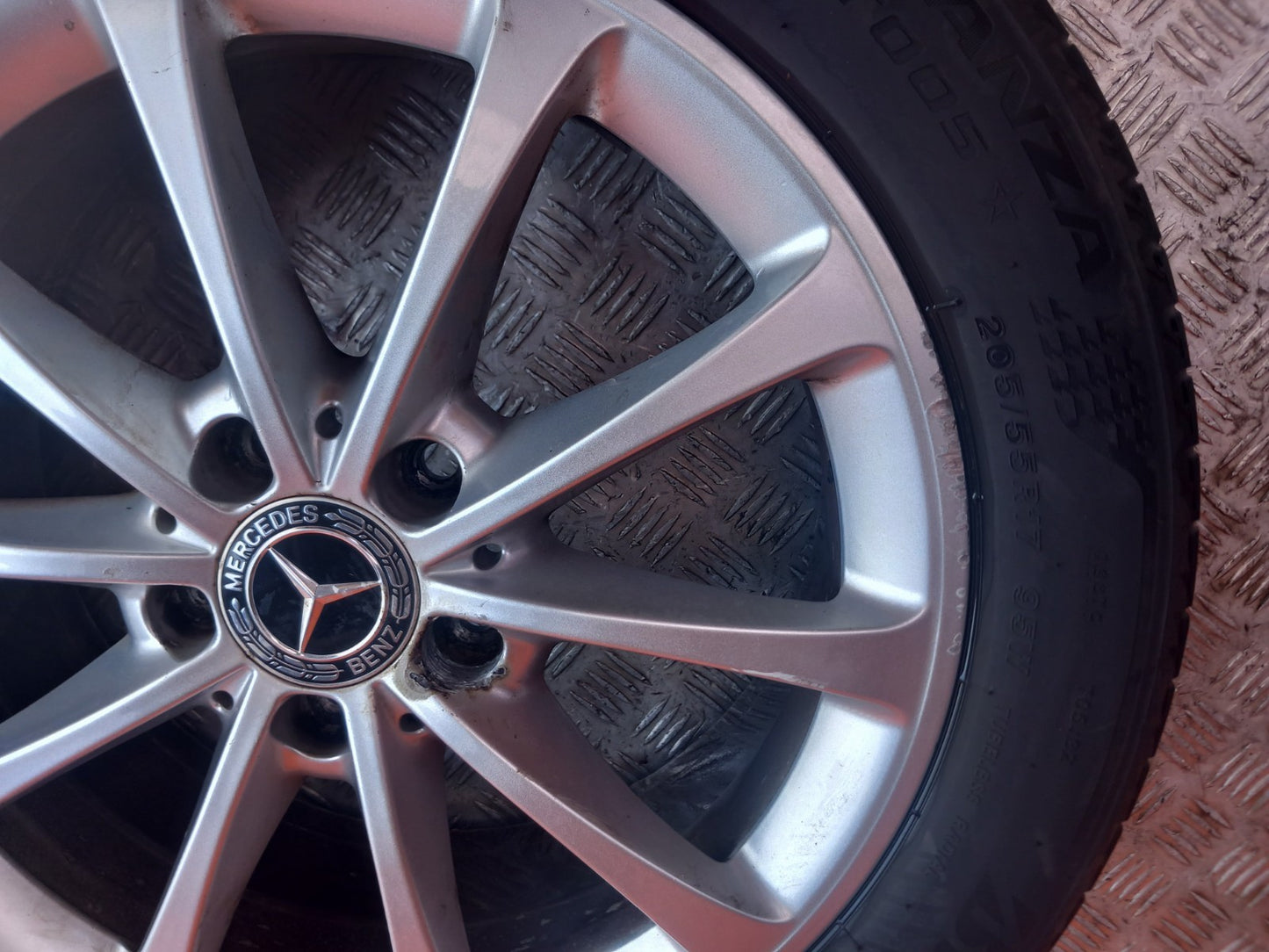2019 Mercedes A Class W177 Alloy Wheel w/ Tyre 205/55 R17 A1774010300 A382 - Image 3