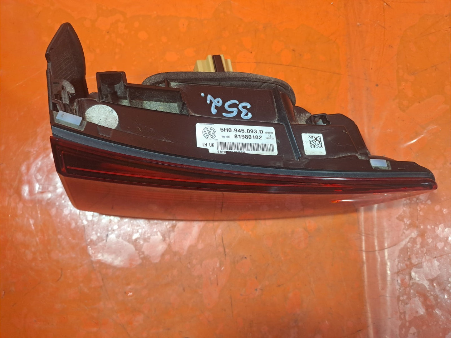 ✅2020 VW GOLF STYLE MK8 TAIL LIGHT REAR LEFT INNER 5H0945093D + WARRANTY A352 - Image 5
