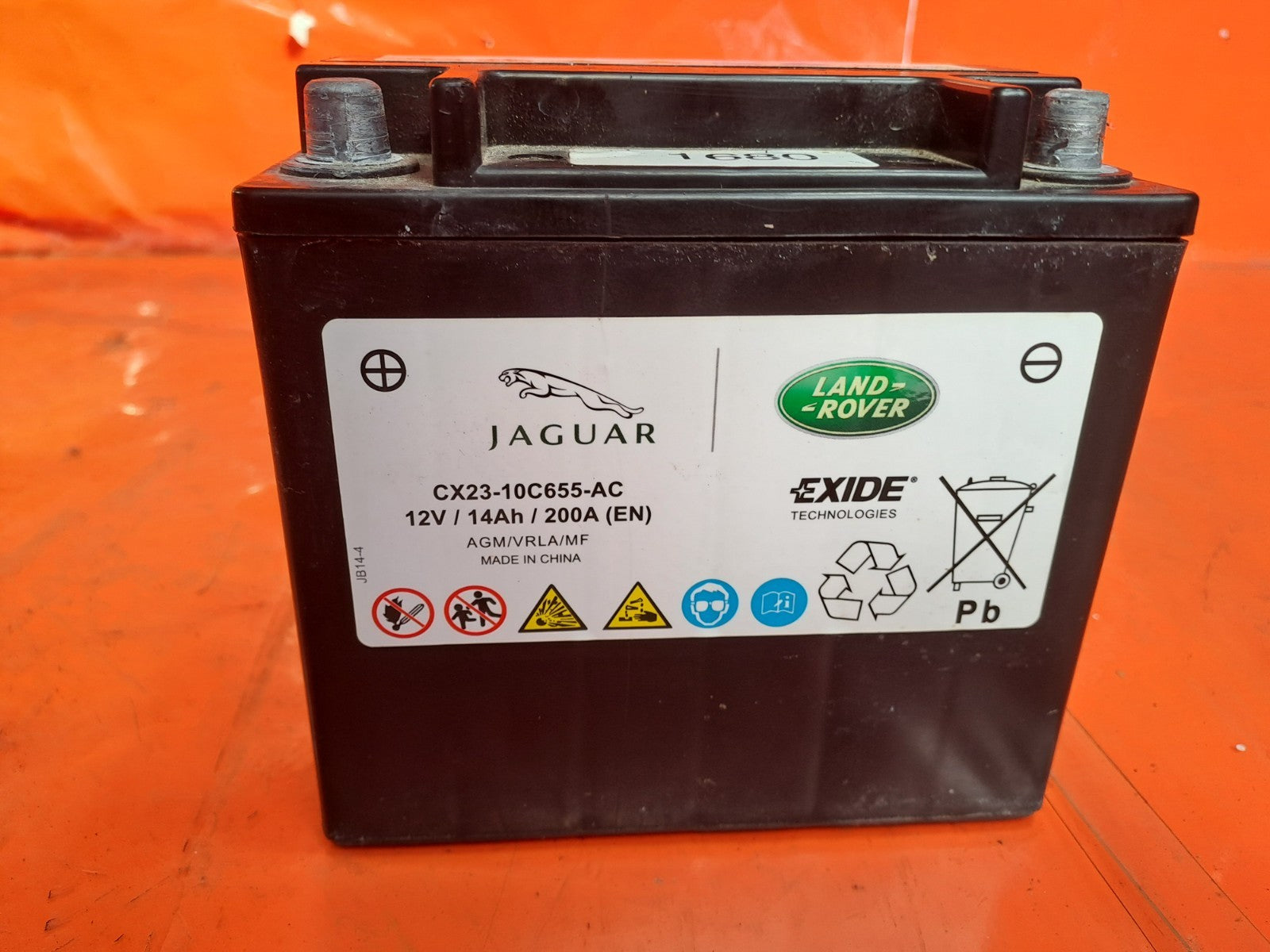 ✅2020 Jaguar I-Pace X590 Auxiliary Battery 12V 14Ah CX23-10C655-AC Warranty A375 - Image 3