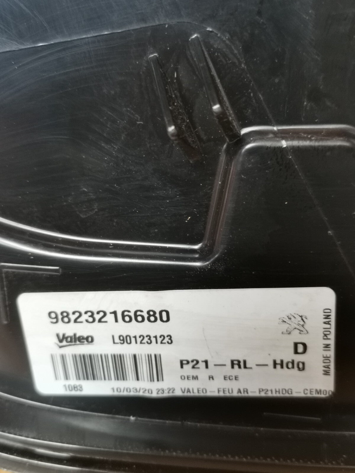 ✅PEUGEOT 208 ALLURE EV 2020 REAR RIGHT TAIL LIGHT 9823216680 Warranty A197 - Image 7