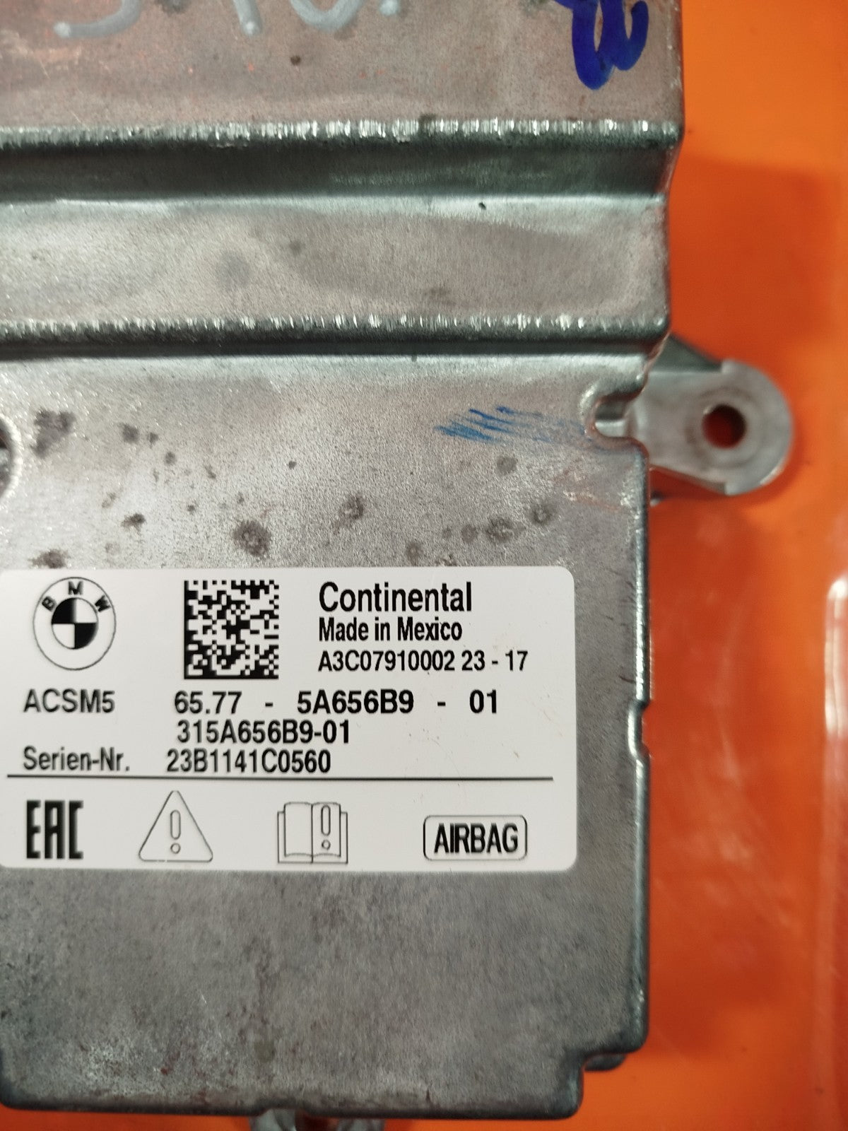 ✅BMW G20 330E 2.0 PETROL 2023 AIRBAG CONTROL MODULE ECU 5A656B9 Warranty A340 - Image 4
