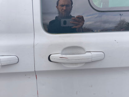 ✅Ford Tourneo Custom 2.2 Diesel 2015 Left Side Sliding Door Bare White Dent A377 - Image 9