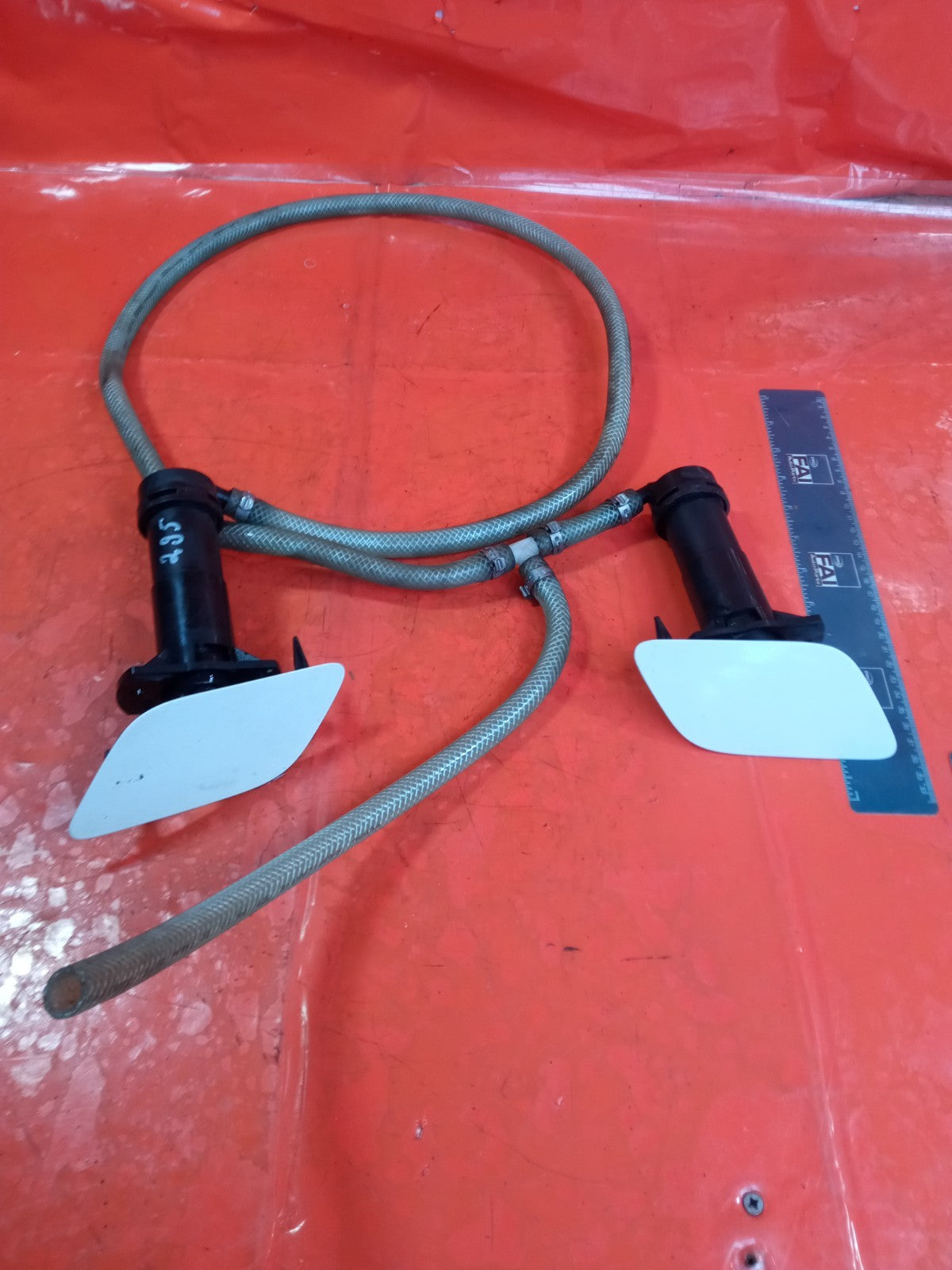 ✅2007 Audi Q7 4L S Line Front Headlight Washer Cover Pair 4L0955276B A295 - Image 1