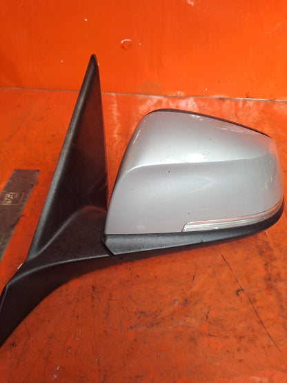 ✅2012 BMW 1 SERIES F20 URBAN 2.0D FRONT LEFT WING MIRROR SILVER A83 + WARRANTY - Image 1