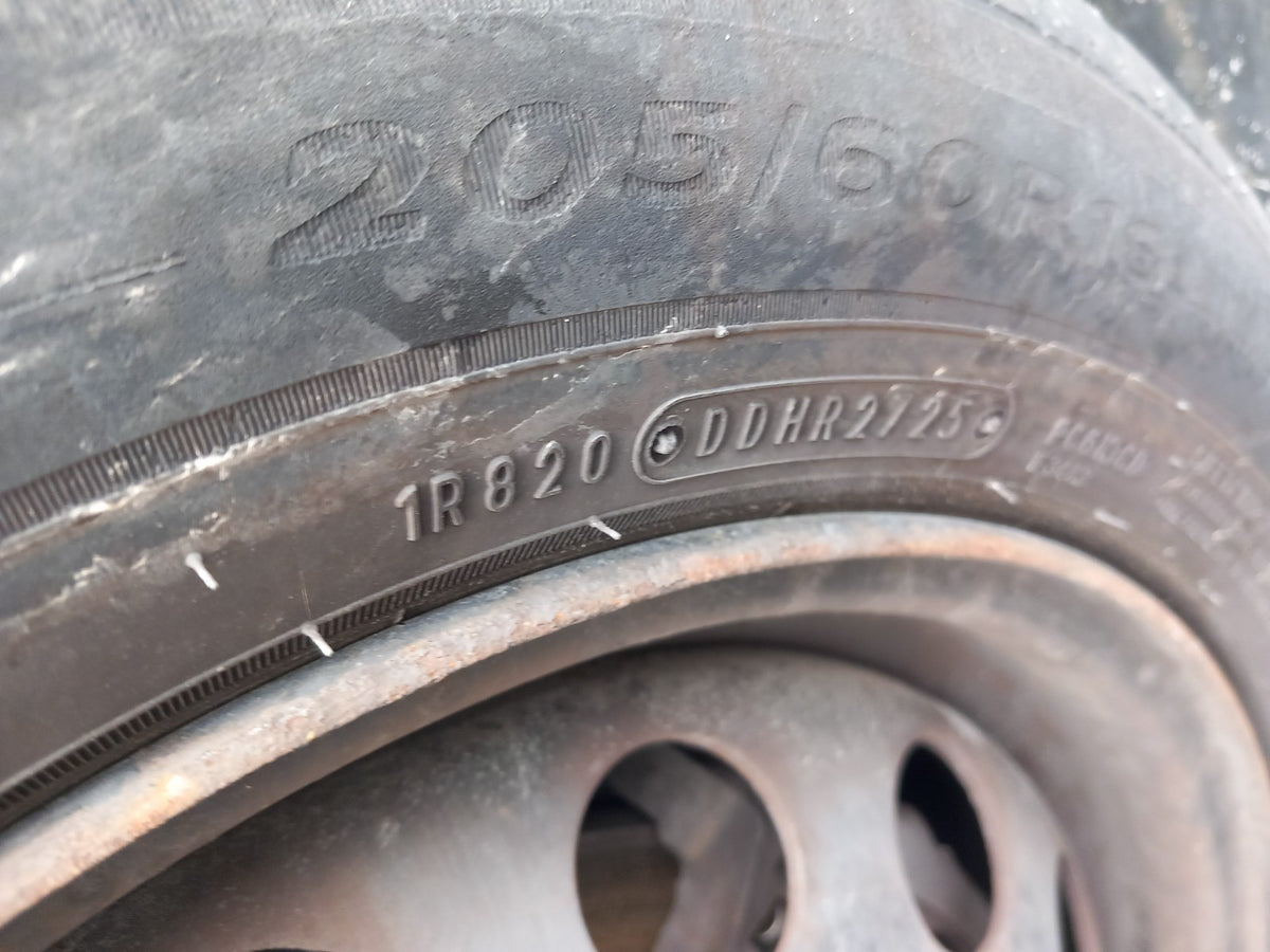 2022 Peugeot Partner K9 Steel Wheel w/ Tyre 205/60 R16 Warranty A419 - Image 4