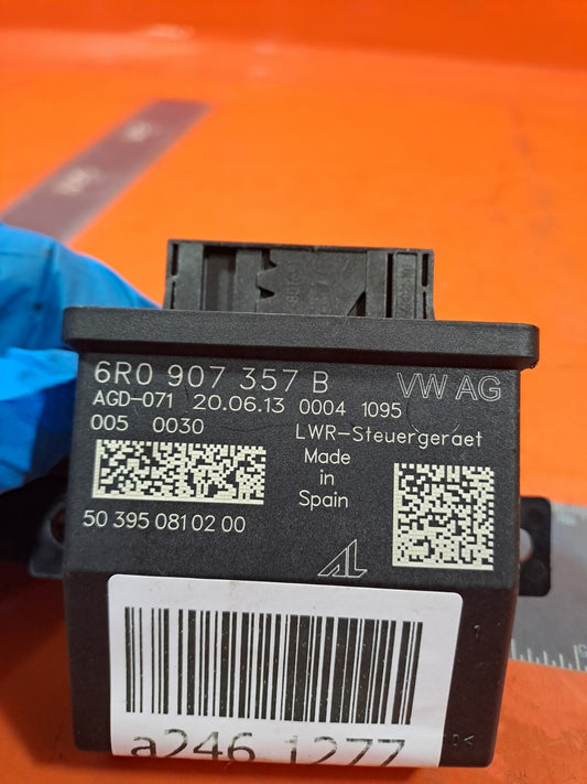 ✅2013 VW PASSAT CC GT B7 2.0D HEADLIGHT RANGE CONTROL MODULE ECU 6R0907357B A246 - Image 1
