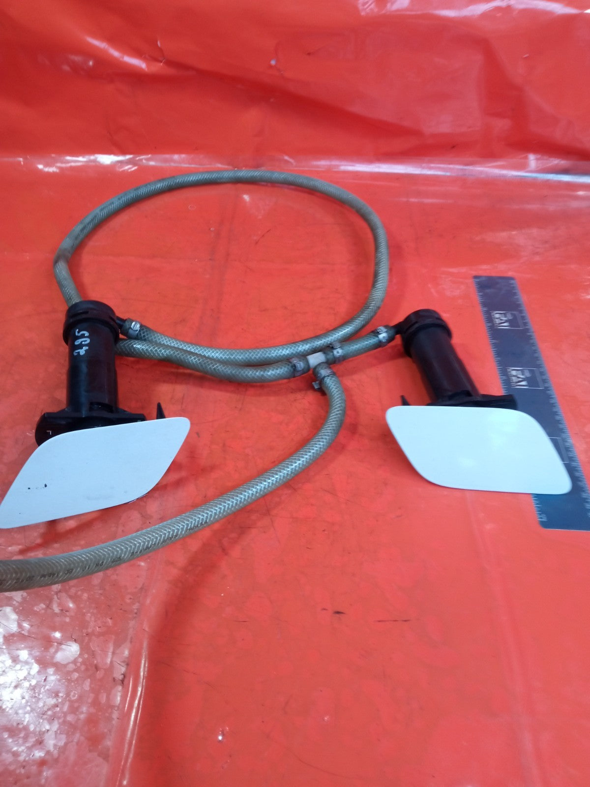 ✅2007 Audi Q7 4L S Line Front Headlight Washer Cover Pair 4L0955276B A295 - Image 4