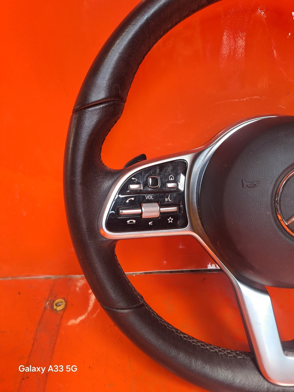 ✅MERCEDES A CLASS W177 2018 STEERING WHEEL & PADDLE SHIFTERS A0004605804 A297 - Image 4