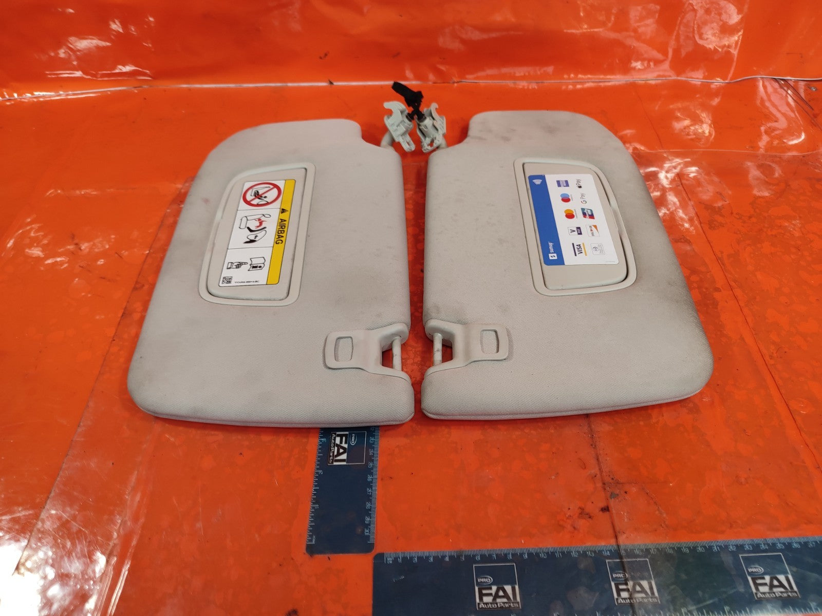 ✅2018 FORD GALAXY ZETEC LEFT & RIGHT SUN VISOR PAIR EU5A-00014-CA +WARRANTY A301 - Image 4