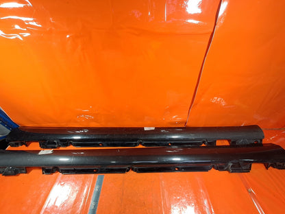 ✅Mercedes C Class W205 2014 Side Sill Skirt Pair Black A2056900140 A2056900240 - Image 2