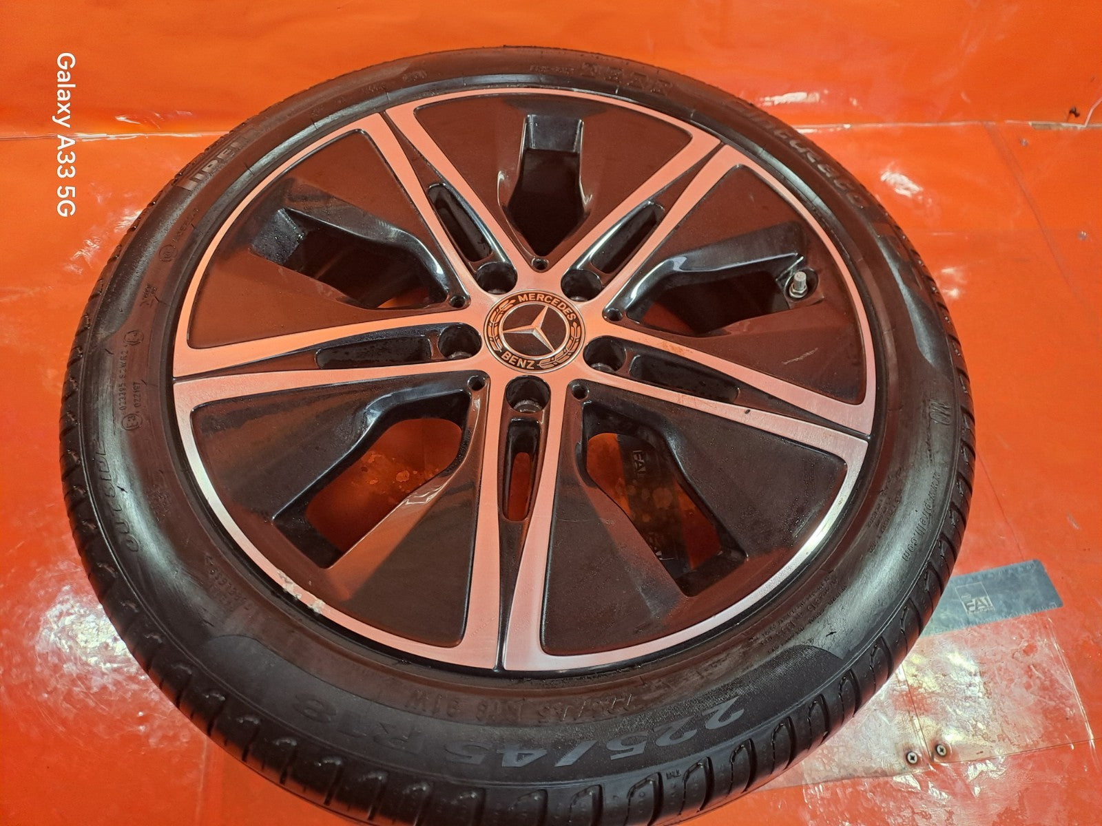 ✅MERCEDES A180 SPORT 2025 ALLOY WHEEL WITH TYRE 225/45 R18 A1774010500 A311 - Image 1