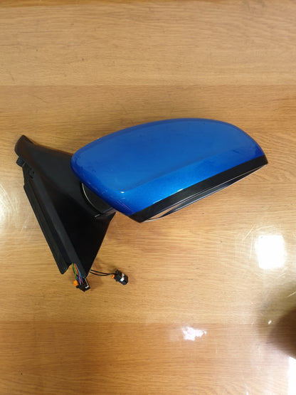 ✅2020 PEUGEOT 208 ALLURE EV FRONT RIGHT WING MIRROR BLUE + WARRANTY A197 - Image 5