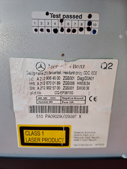 ✅2009 MERCEDES E CLASS W212 RADIO STEREO HEAD UNIT A2129064500 + WARRANTY A314 - Image 11