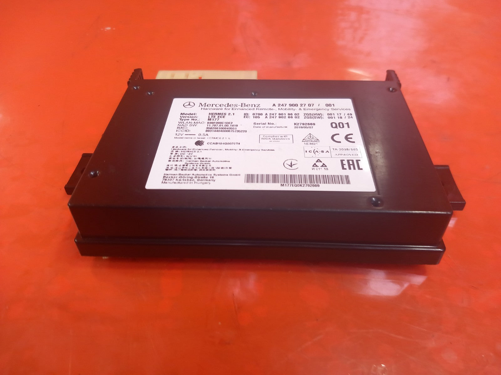 Mercedes W177 W247 W167 2018-2022 Wifi Control Module A2479002707 Warranty xAA - Image 3