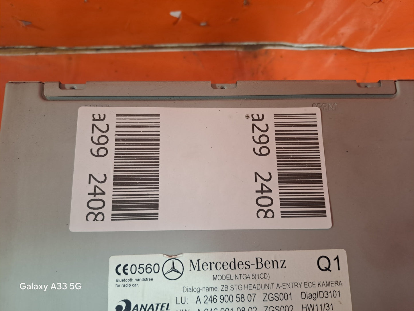 ✅Mercedes B180 W246 2012 1.8 Diesel RADIO SAT NAV CD PLAYER HEAD UNIT Warranty - Image 8