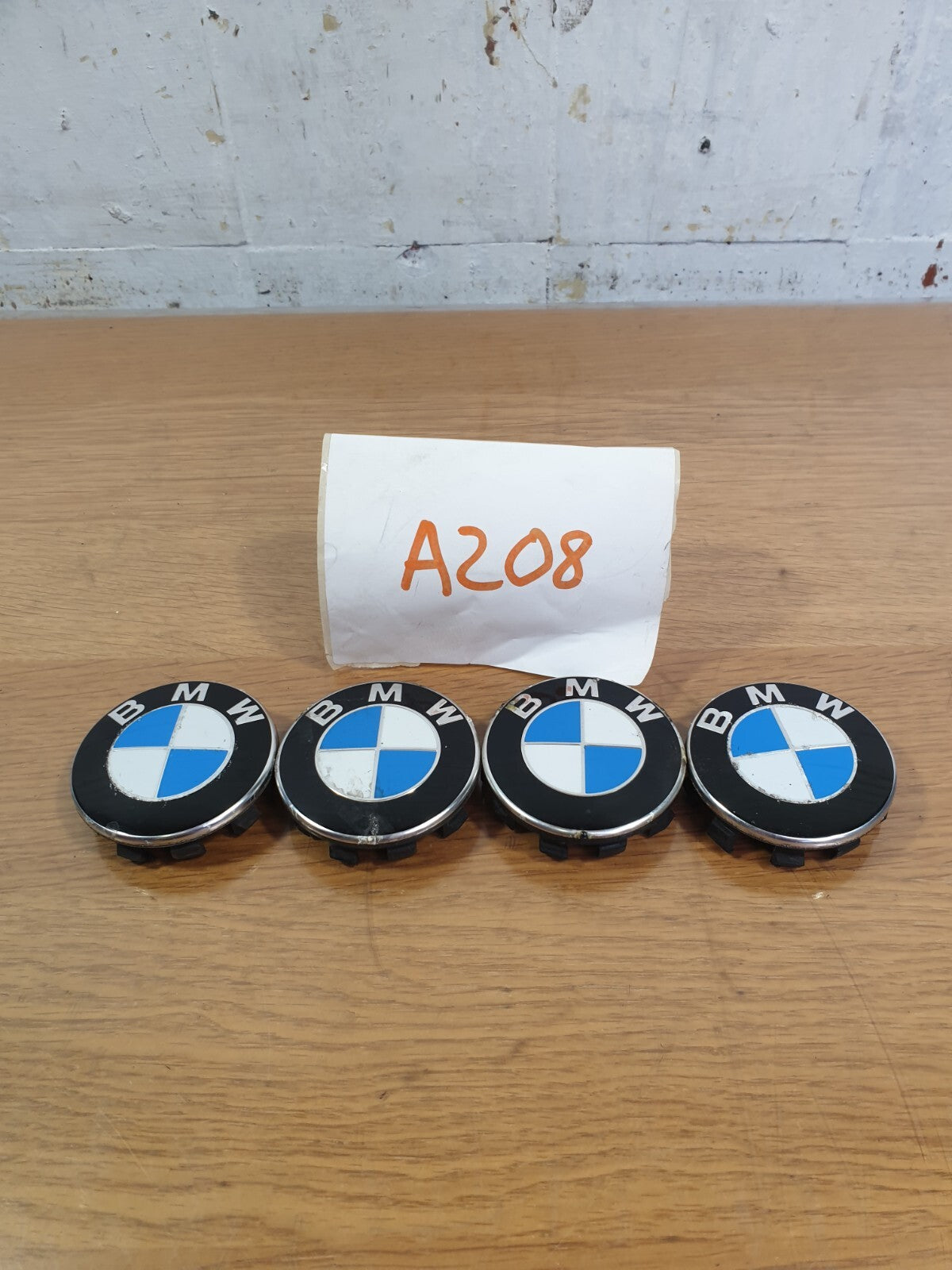 2006 BMW 7 SERIES E66 4.8P ALLOY WHEEL CENTER HUB CAP SET 6850834 +WARRANTY A208 - Image 7