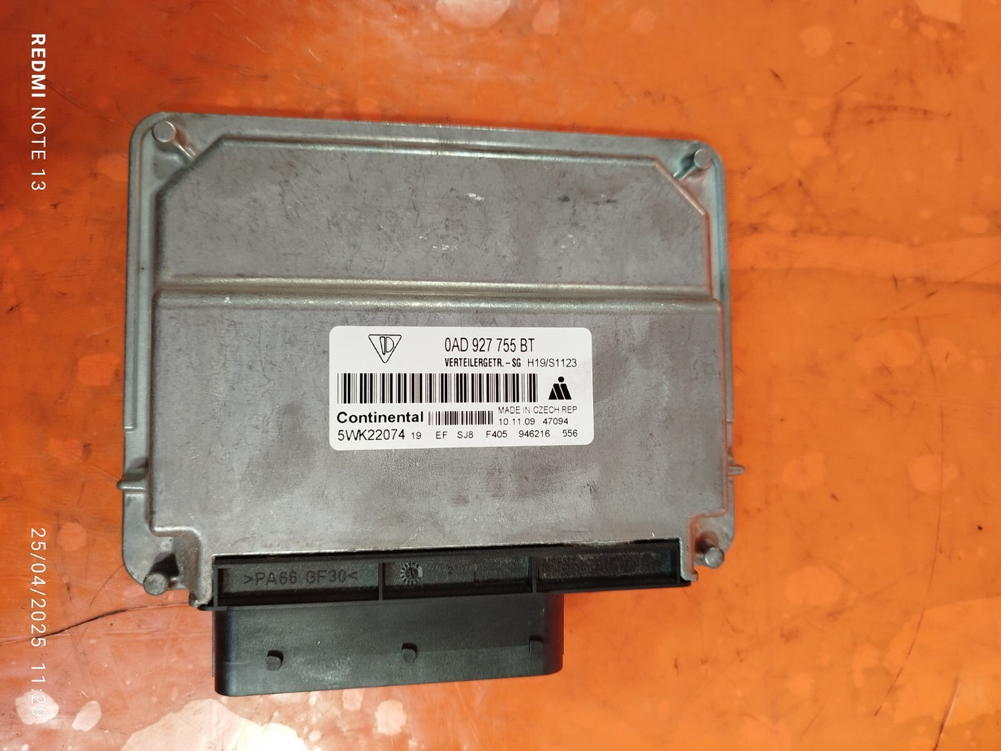 ✅Porsche Cayenne V6 2010 3.6 Petrol ENGINE CONTROL MODULE 0AD927755BT 5WK22074 - Image 9
