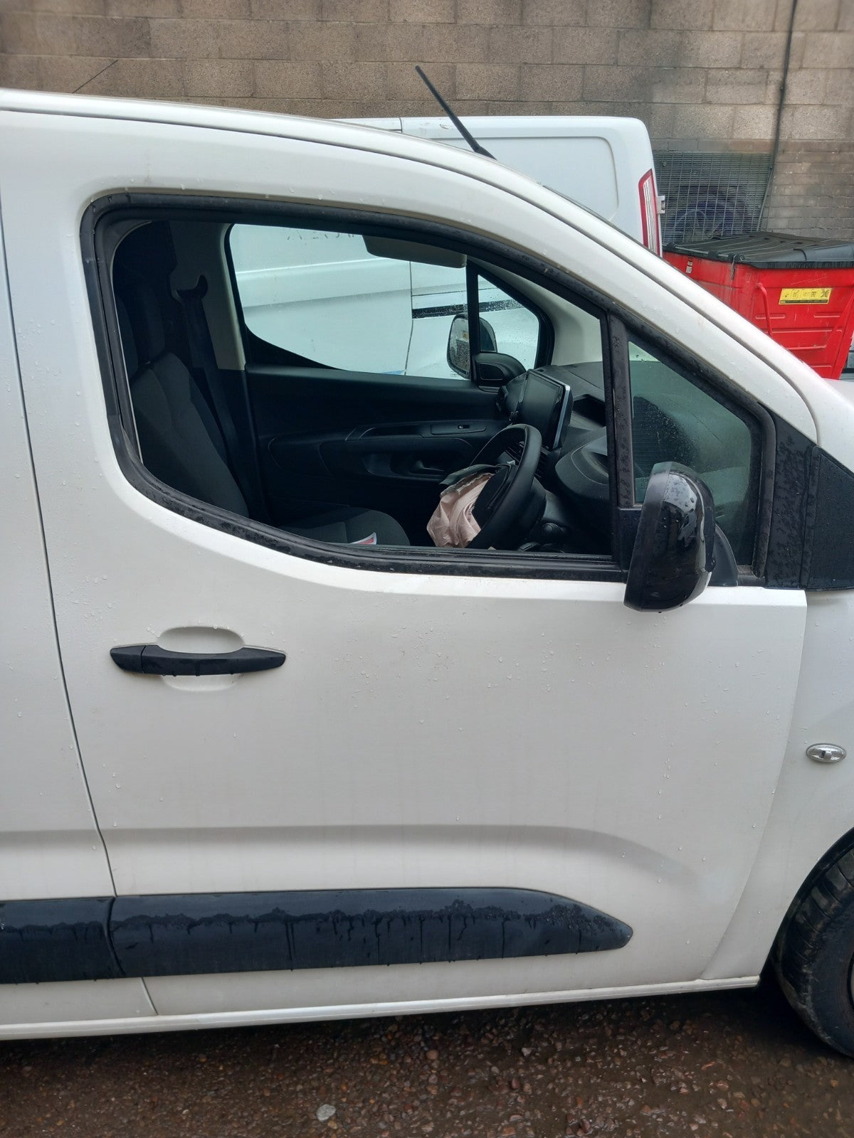2022 Peugeot Partner K9 Front Right Driver Door Bare White Warranty A419 - Image 1