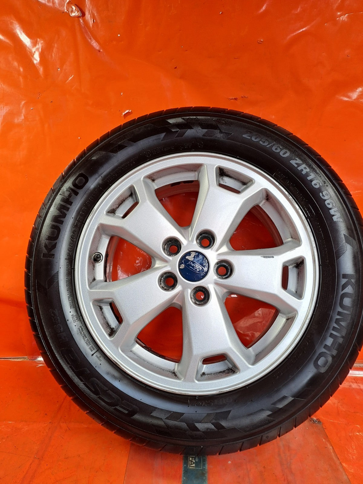 ✅2015 FORD TRANSIT CONNECT V408 ALLOY WHEEL WITH TYRE 205/60 R16 DT11-AC A355 - Image 5
