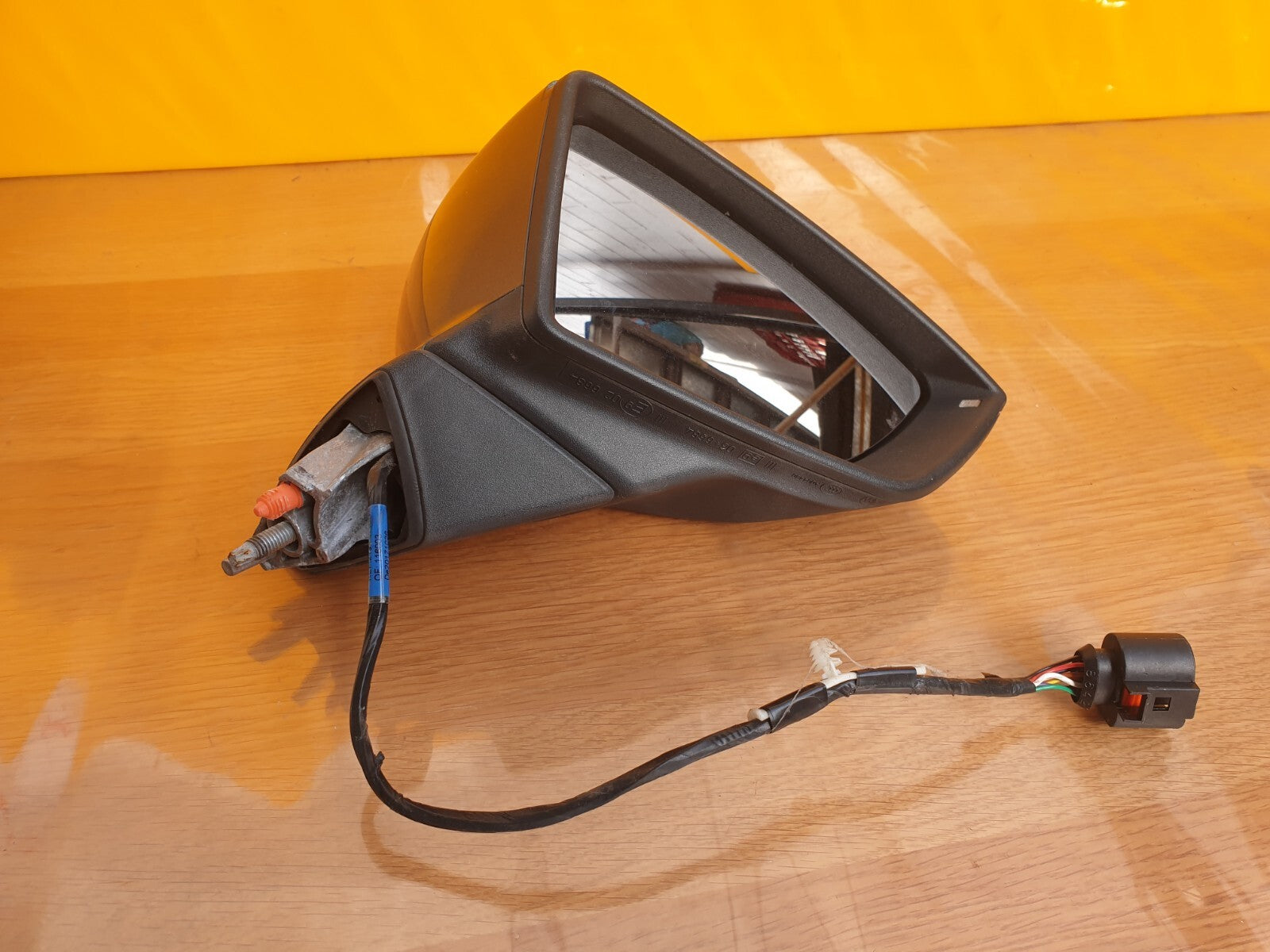 ✅2017 SEAT LEON MK3 DOOR WING MIRROR PF RIGHT SIDE GREY LX7G +WARRANTY A075 - Image 10