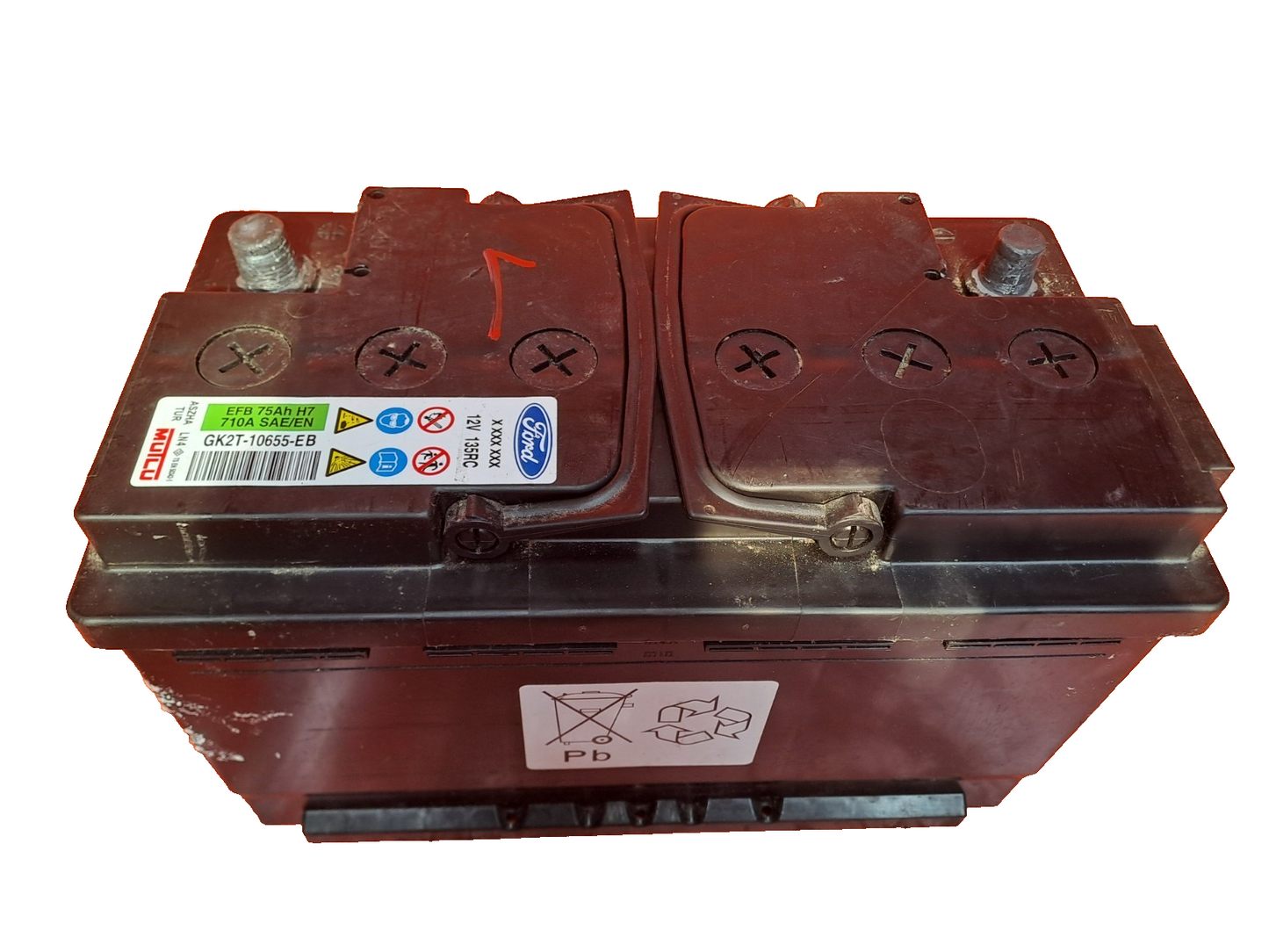 ✅Ford Starter Battery 12V 75Ah 710A GK2T-10655-EB Warranty xAA - Image 1